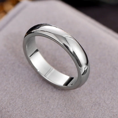 Cincin Dome untuk Wanita - Perhiasan Stainless Steel Lapisan Emas 18k | Aksesoris Pasangan Harian Murah dan Elegan - 我的商店