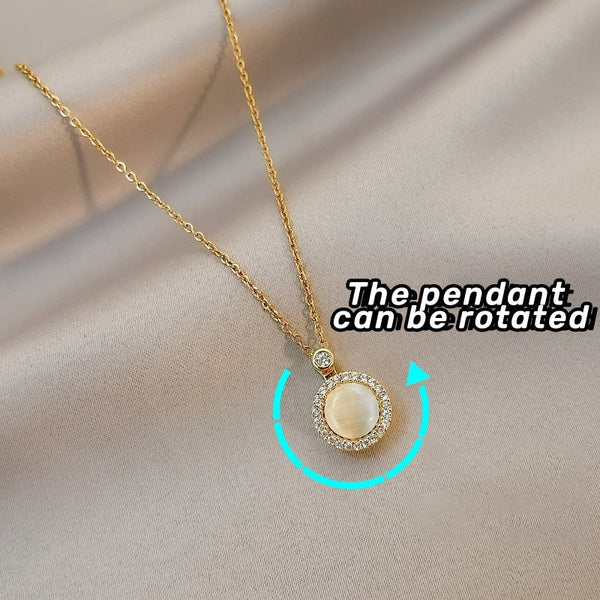 Grosir Kalung Wanita Liontin Mata Kucing Keberuntungan - Tidak Kusam & Hypoallergenic, Cocok untuk Hadiah! - 我的商店