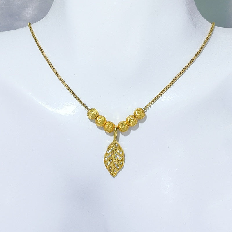 Kalung Lucky Pendant Titanium Steel untuk Wanita - Rantai Anti Pudar | Choker Perhiasan Hadiah Elegan - 我的商店