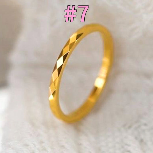 Cincin Berlian untuk Wanita - Singsing Emas | Aksesoris Perhiasan Elegan - 我的商店