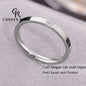 Cincin Titanium Wanita Anti Karat Asli Solitaire Berlian Emas 18K Mewah Aesthetic Korea Aksesoris Ring