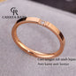 Cincin Titanium Wanita Anti Karat Asli Solitaire Berlian Emas 18K Mewah Aesthetic Korea Aksesoris Ring