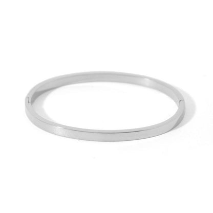 Gelang Wanita Sederhana - Stainless Steel, Elegan & Cocok untuk Hadiah Tunangan dan Ulang Tahun! - 我的商店