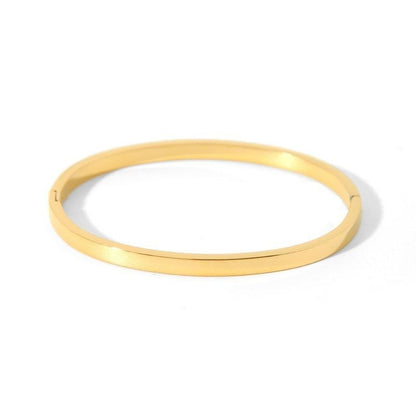 Gelang Wanita Sederhana - Stainless Steel, Elegan & Cocok untuk Hadiah Tunangan dan Ulang Tahun! - 我的商店