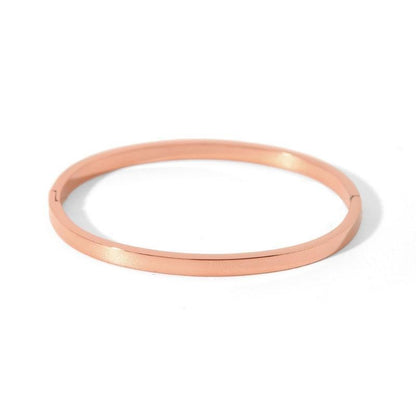 Gelang Wanita Sederhana - Stainless Steel, Elegan & Cocok untuk Hadiah Tunangan dan Ulang Tahun! - 我的商店