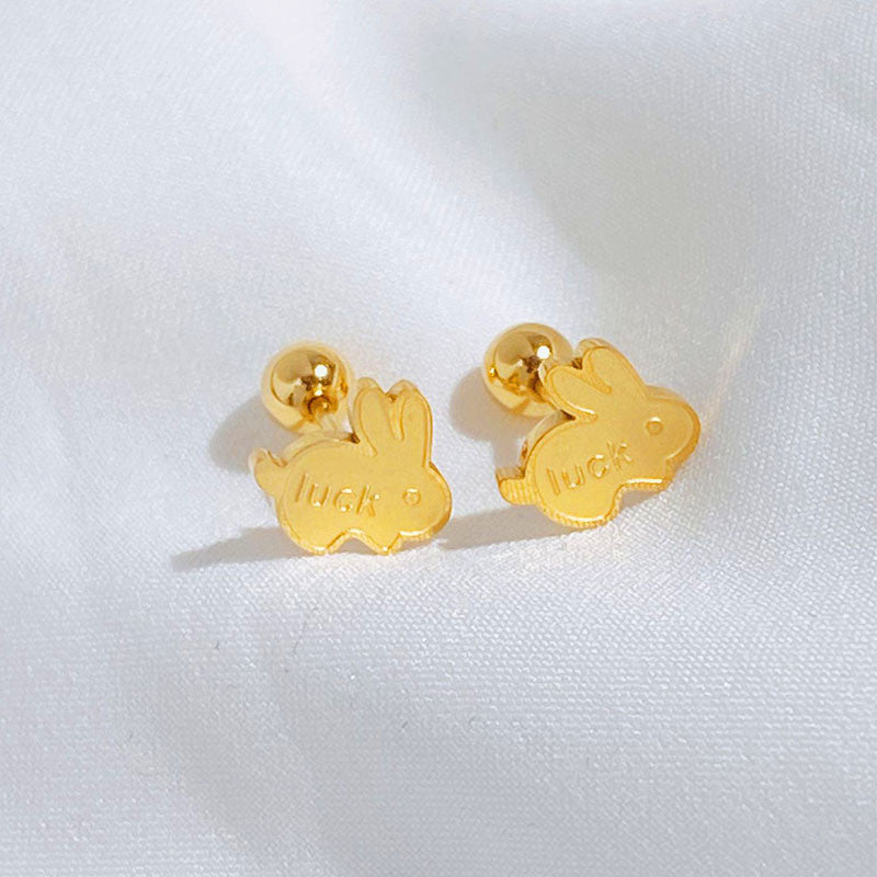 Anting Tulang Telinga Kelinci Hoki Stainless Steel perhiasandirect
