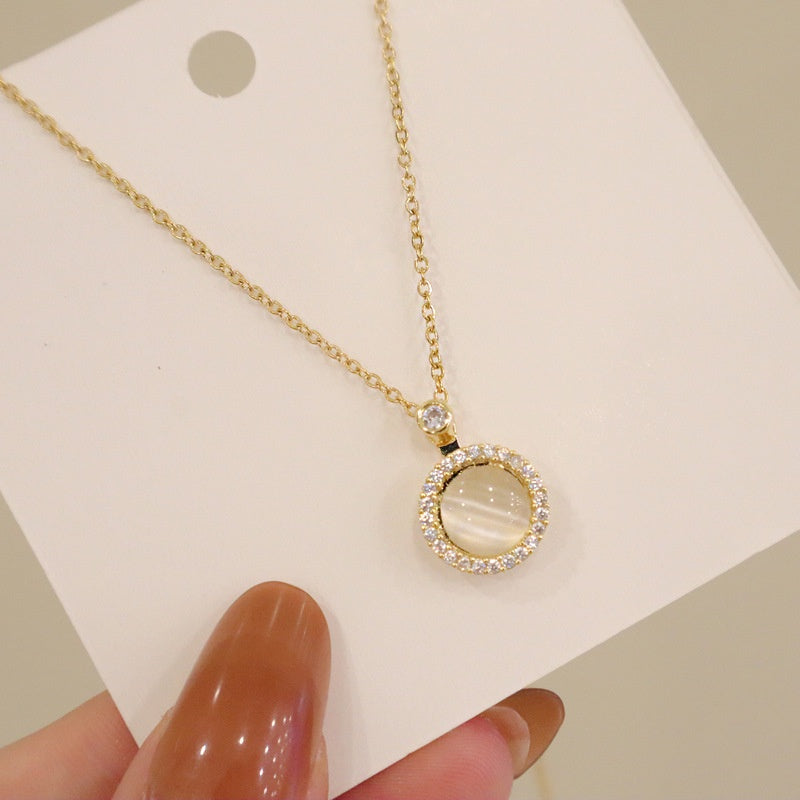Grosir Kalung Wanita Liontin Mata Kucing Keberuntungan - Tidak Kusam & Hypoallergenic, Cocok untuk Hadiah! - 我的商店