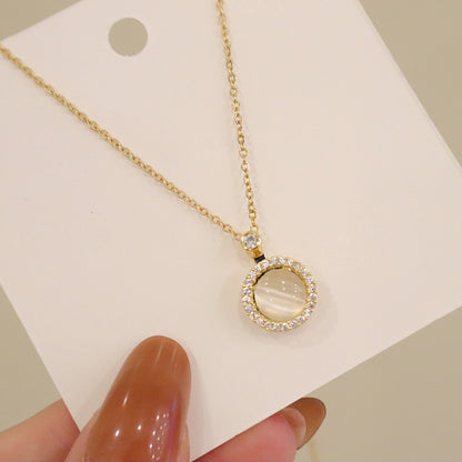 Grosir Kalung Wanita Liontin Mata Kucing Keberuntungan - Tidak Kusam & Hypoallergenic, Cocok untuk Hadiah! - 我的商店