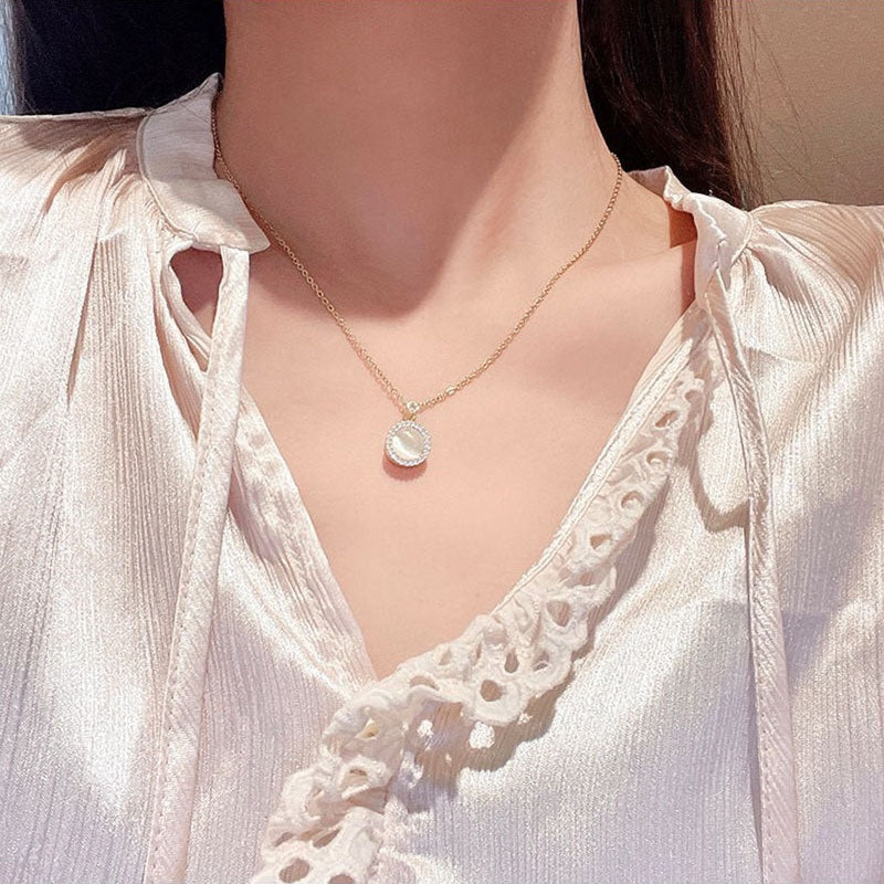 Grosir Kalung Wanita Liontin Mata Kucing Keberuntungan - Tidak Kusam & Hypoallergenic, Cocok untuk Hadiah! - 我的商店